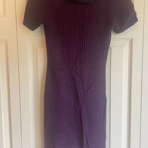 Adorable lightweight sweater dress in plum by Derek Heart.
